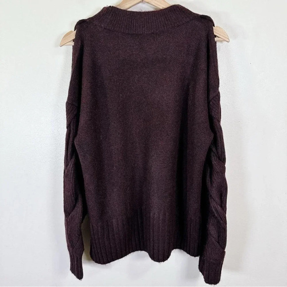 DKNY Braided Long-Sleeve Mock Neck Sweater - Picture 16 of 16